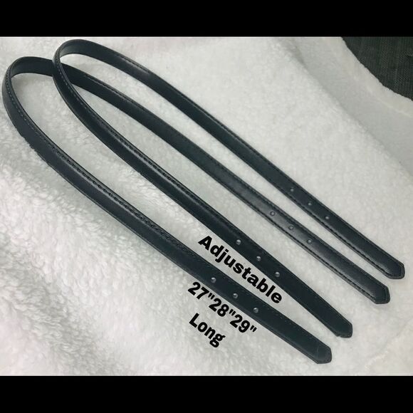 Replacement straps BLACK SMOOTH LEATHER - Picture 5 of 7